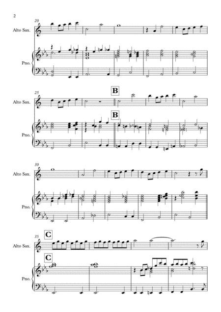 Somewhere Over The Rainbow Solo For Alto Saxphone Piano In Eb Major Page 2