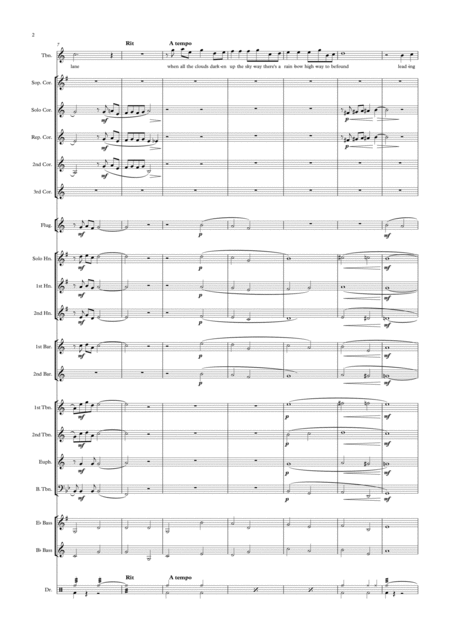 Somewhere Over The Rainbow Trombone Solo With Brass Band Version Page 2