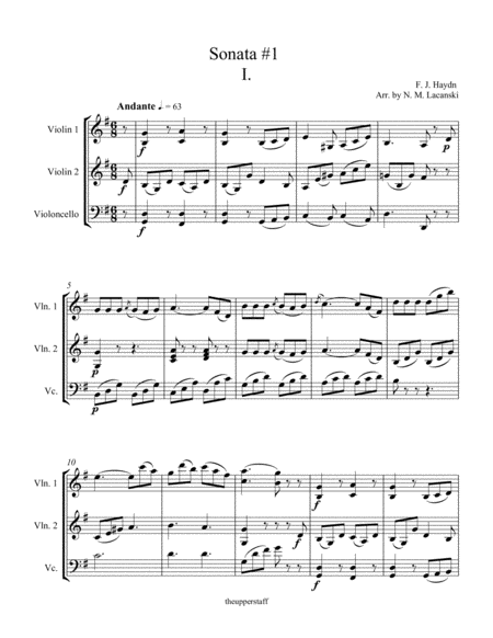 Sonata 1 Movement 1 Page 2