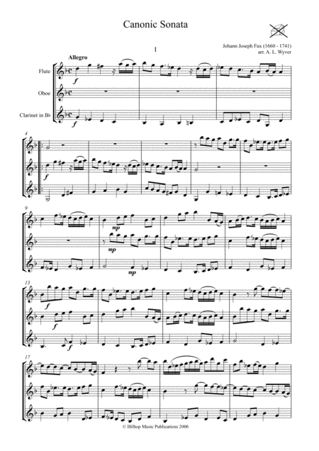 Sonata Canonic Arr Flute Oboe And Clarinet Page 2