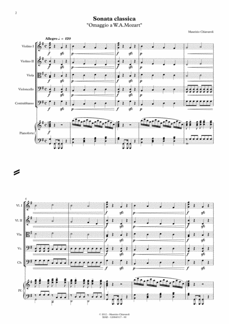 Sonata Classica Omaggio A W A Mozart Page 2