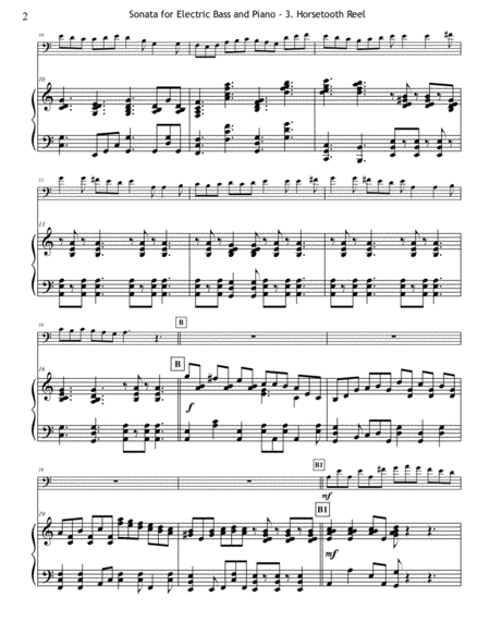 Sonata For Electric Bass And Piano 3rd Mvt Only Page 2