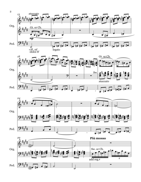 Sonata In G For Organ Second Movement Page 2