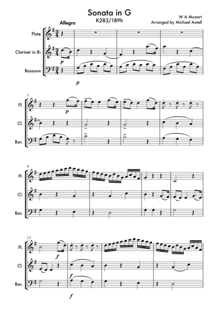 Sonata In G Major K 283 Page 2