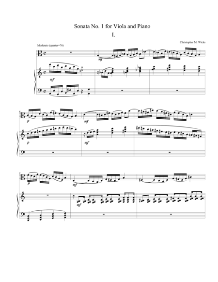 Sonata No 1 For Viola And Piano Page 2