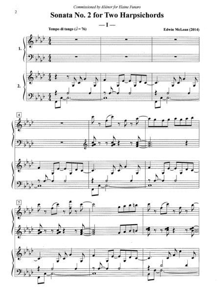 Sonata No 2 For Two Harpsichords Page 2