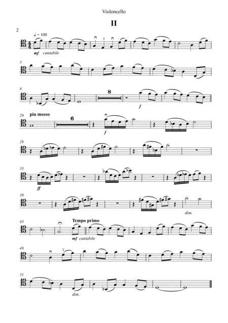 Sonata No 3 For Cello And Piano Opus 84 Cello Part Page 2