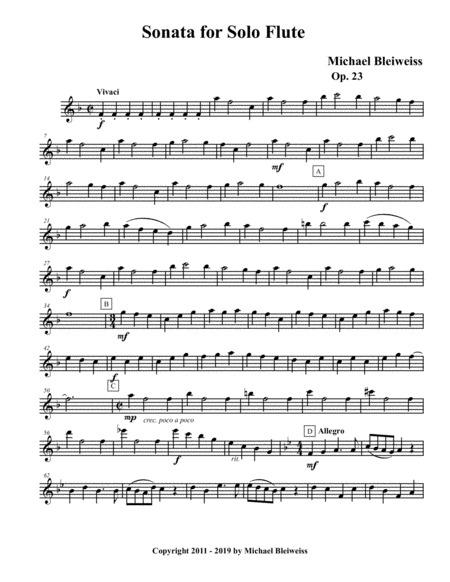 Sonata Op 23 For Solo Flute Page 2