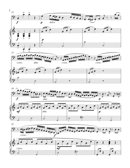 Sonatina Clementi Op 36 No 3 Bass C Instrument Solo Page 2