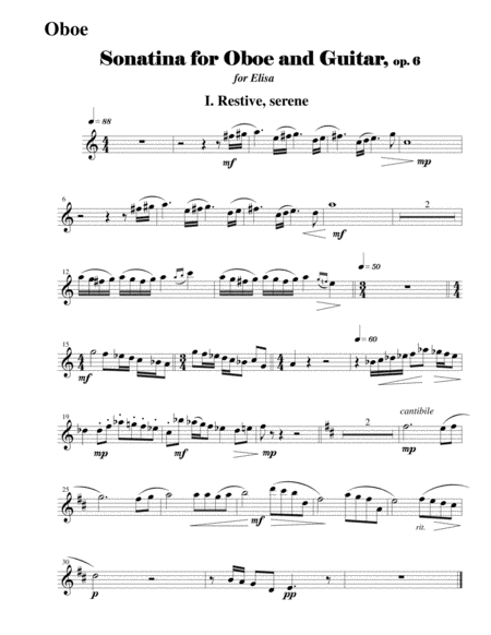 Sonatina For Oboe And Guitar Page 2