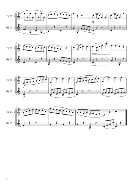 Sonatina In C Major Op 36 No 1 For Clarinet Duet Page 2