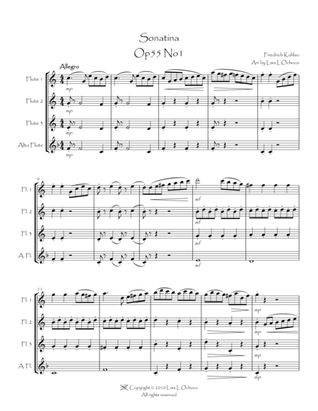 Sonatina Op55 No1 For Flute Quartet Page 2