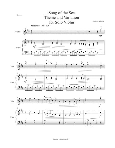 Song Of The Sea For Intermediate Violin Solo Page 2