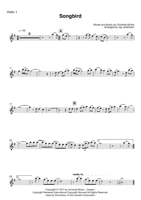 Songbird For String Quartet Page 2