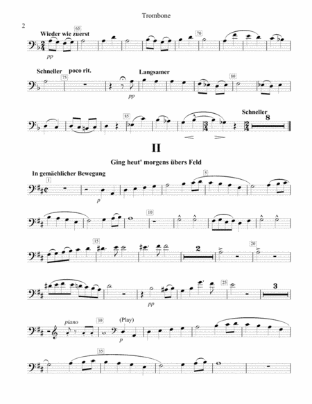 Songs Of A Wayfarer For Trombone Or Bass Trombone Piano Page 2