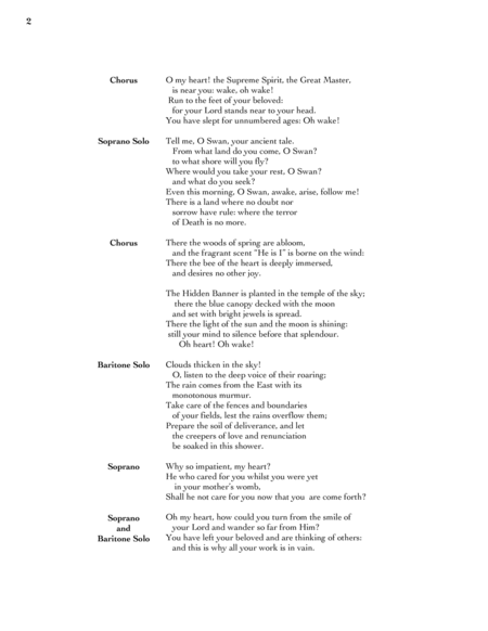 Songs Of Kabir Vocal Score Page 2