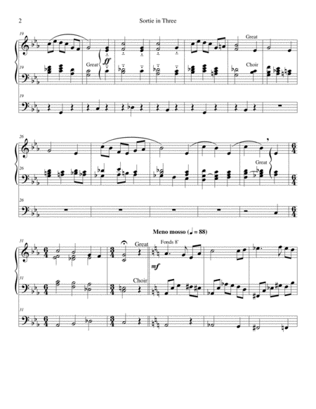 Sortie In 3 Exit Music For Organ Page 2