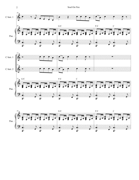 Soul On Fire Duet For C Instruments Page 2