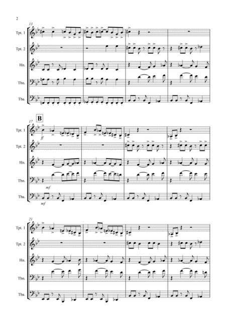 Soulawola For Brass Quintet Page 2