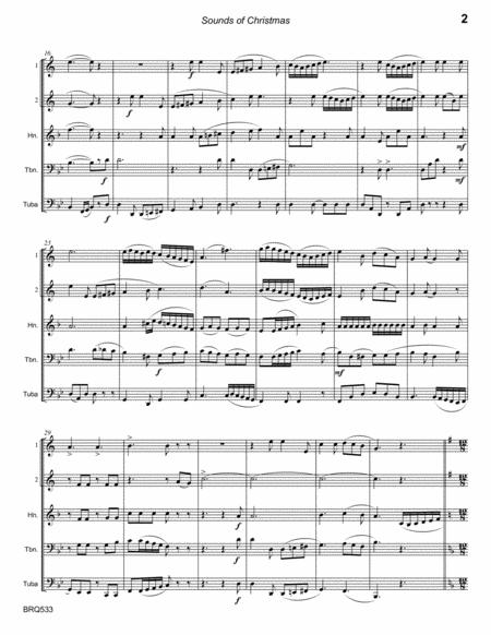 Sounds Of Christmas Medley Of 4 Carols Brass Quintet Unaccompanied Page 2