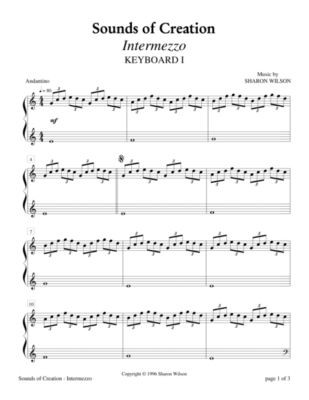 Sounds Of Creation Intermezzo Keyboard Duet 2 Pianos 4 Hands Page 2