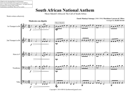 South African National Anthem For Brass Quintet Page 2