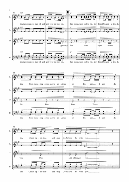 Space Oddity Satb V2b Page 2