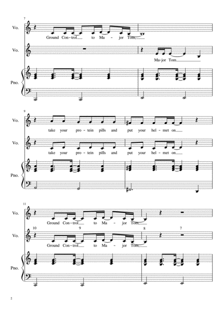 Space Oddity Vocal Duet Page 2