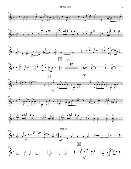 Speak Low Bass Flute Page 2