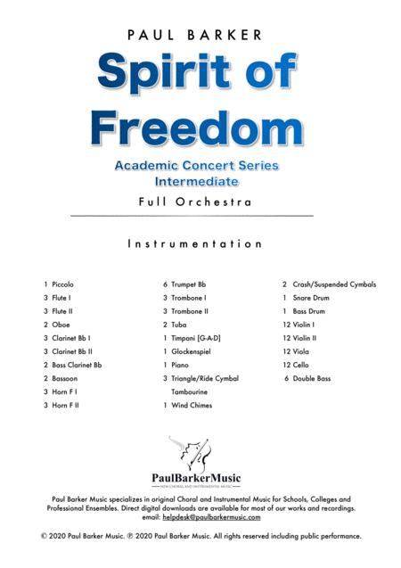 Spirit Of Freedom Score Parts Page 2