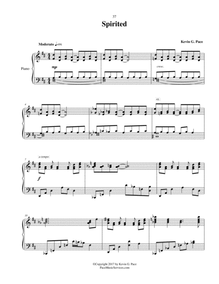 Spirited Original Piano Solo Page 2