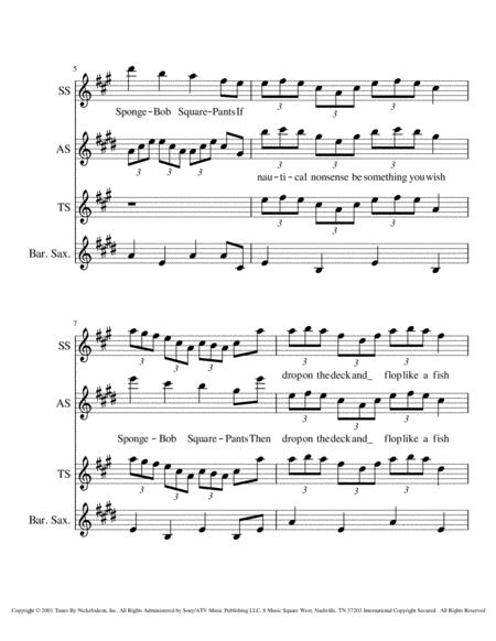 Spongebob Squarepants Theme Song Satb Page 2