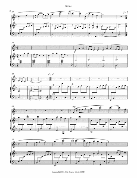 Spring Flute And Piano Page 2