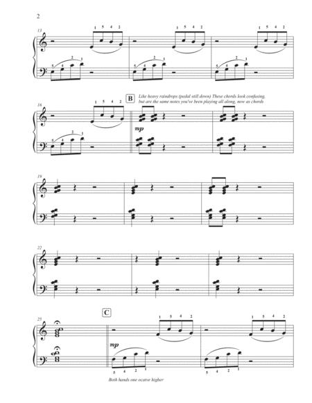 Spring Rain For Beginning Piano Students Page 2