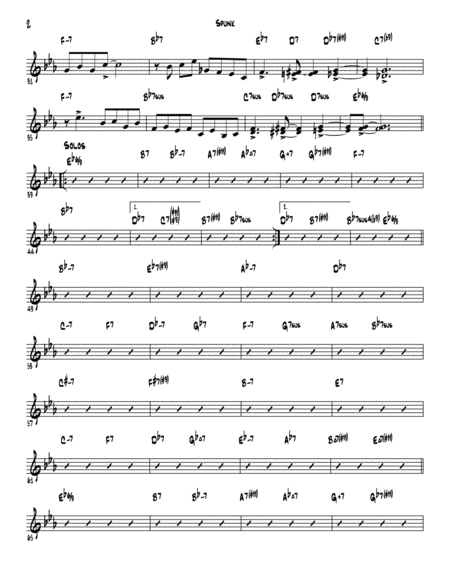 Spunk Lead Sheet Page 2