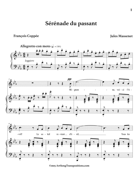 Srnade Du Passant E Flat Major Page 2