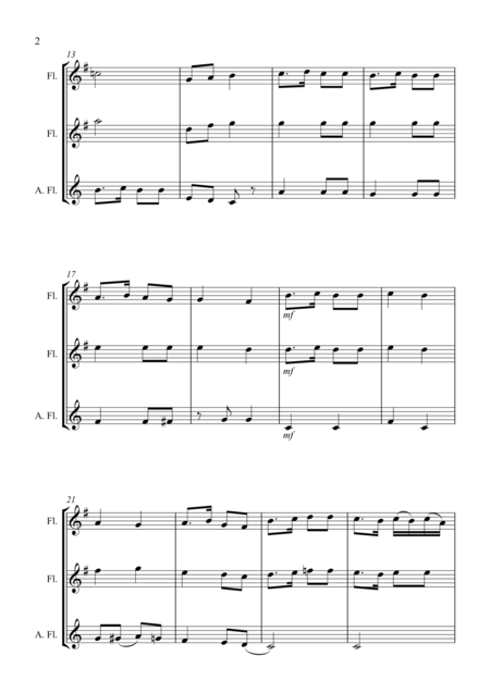 St Anthony Chorale For Beginner Flute Trio Page 2