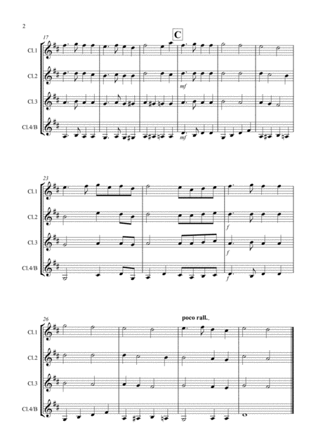 St Anthony Chorale For Clarinet Quartet Page 2