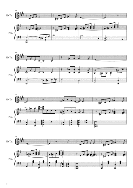 St Louis Blues Eb Tuba Treble Clef Solo Page 2