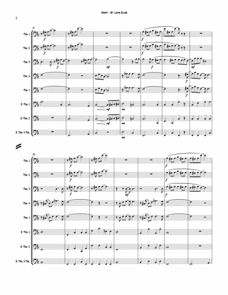 St Louis Blues For 8 Part Trombone Ensemble Page 2