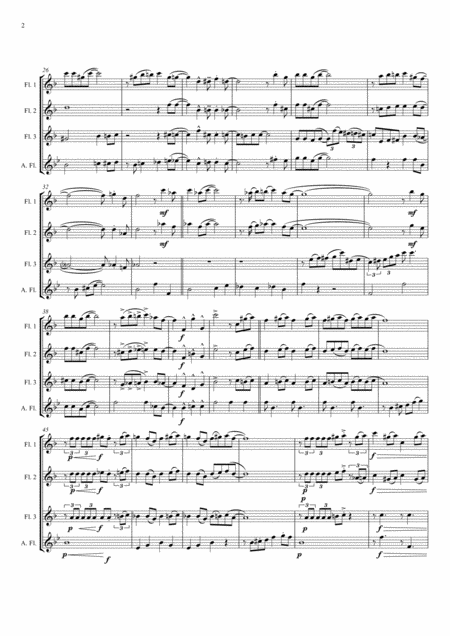 St Louis Blues Handy For Flute Choir In 4 Parts Page 2