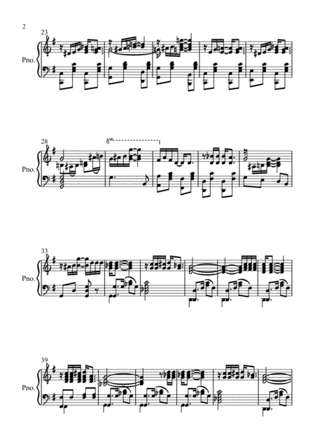 St Louis Blues Solo Piano Page 2