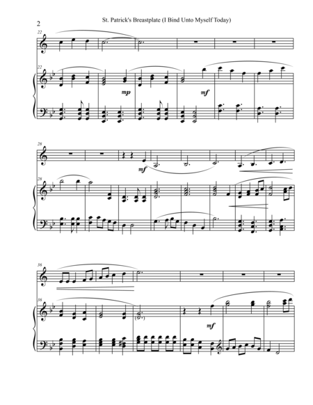 St Patricks Breastplate Trumpet Piano Page 2