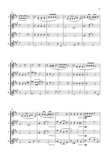 Stairway To The Stars Saxophone Quartet Page 2