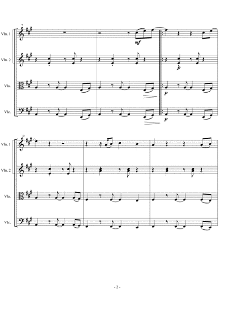 Stand By Me Ben E King Arranged For String Quartet Page 2