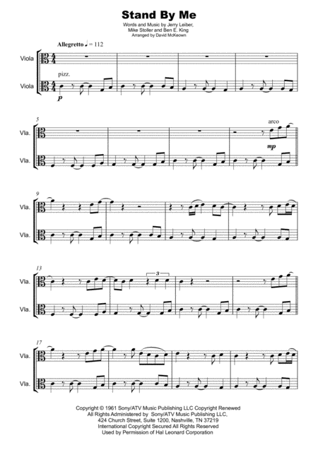 Stand By Me Duet For Two Violas Page 2