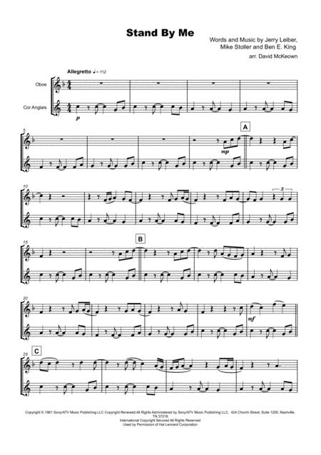 Stand By Me Oboe And Cor Anglais Or English Horn Duet Page 2