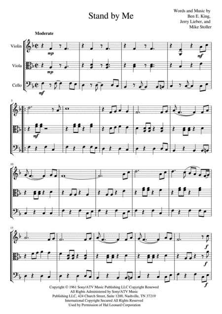 Stand By Me String Trio Page 2
