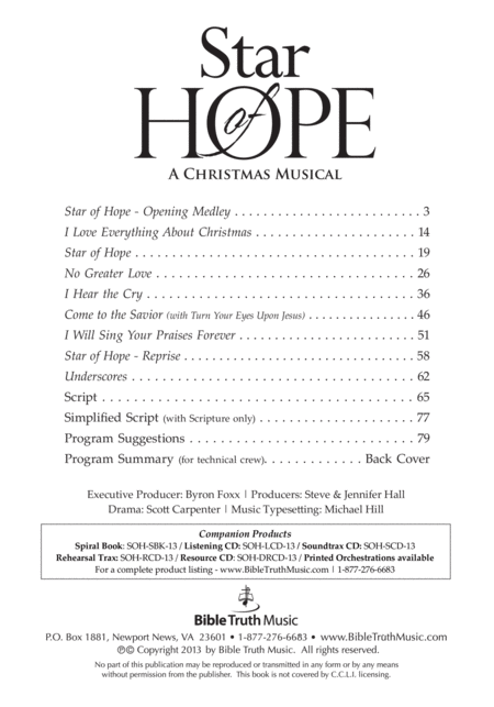 Star Of Hope Christmas Cantata Page 2