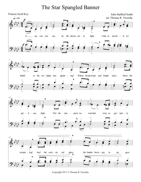 Star Spangled Banner Satb Page 2